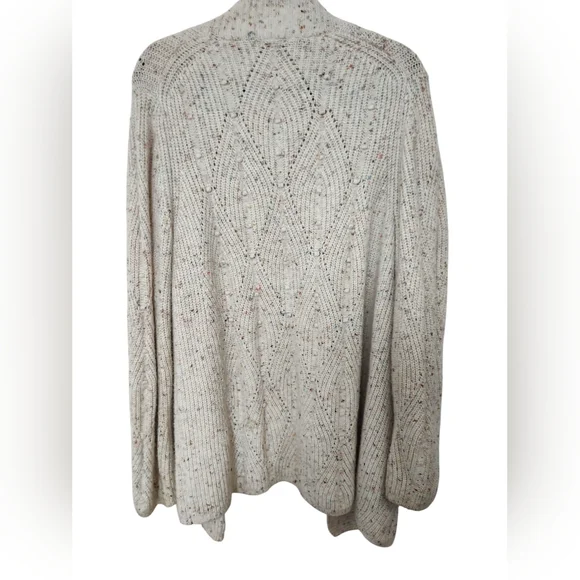 Talbot's Women's M Cream Speckled Cardigan, Excellent Condition - Picture 2 of 4